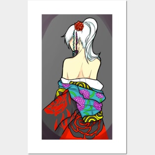 Kimono Weiss Posters and Art